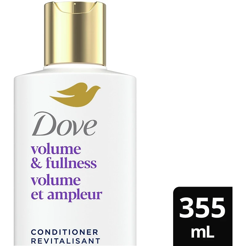 Revitalisant pour Cheveux Plats, Dove Volume et Ampleur  avec Soin Bio-Protéine Liquide 355 ML