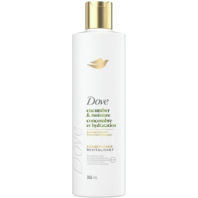Revitalisant pour Cheveux Ternes et Secs, Dove Concombre Hydratant  avec Soin Bio-Protéine Liquide, 355 ML