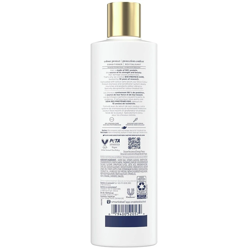 Dove Colour Protect Conditioner for Colour Treated Hair,  with Liquid Bio-Protein Care, 355 ML