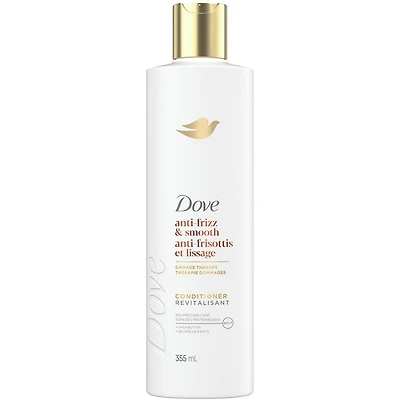 Revitalisant pour cheveux frisés Dove Anti-Frisottis et Lissage  avec Soin Bio-Protéine Liquide et Beurre de Karité, 355 ML