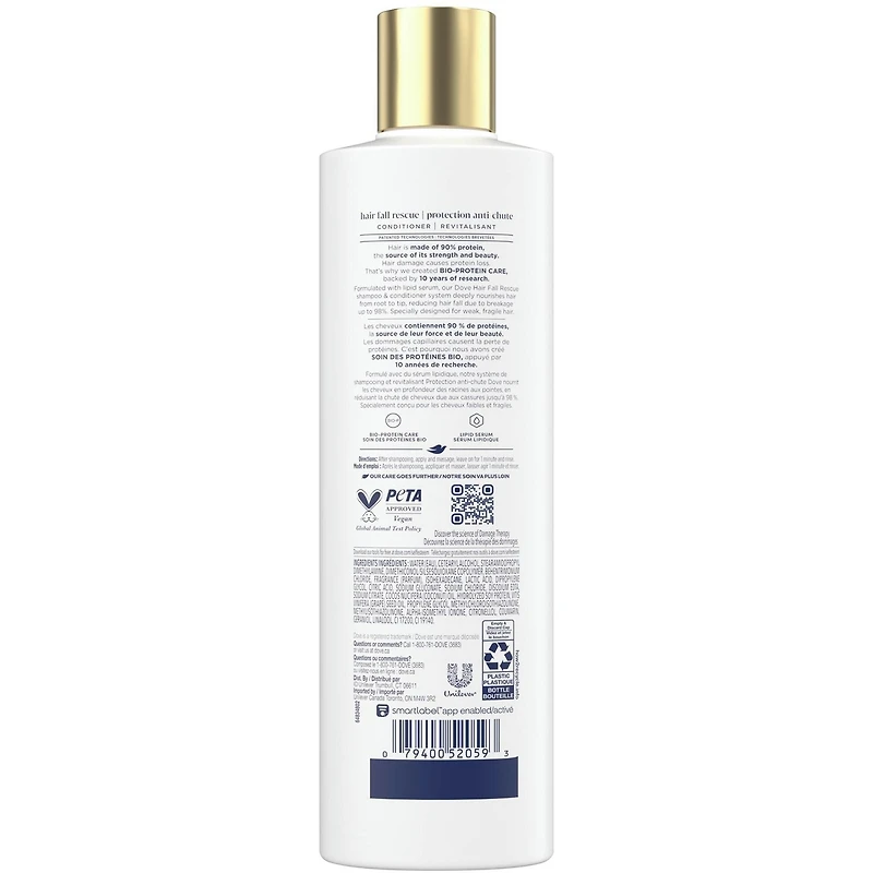 Dove Hair Fall Rescue Conditioner for Fragile Hair,  with Liquid Bio-Protein Care, 355 ML