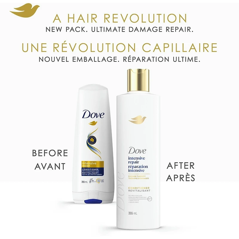 Dove  Intensive Repair Conditioner for Damaged hair,   with Bio-Protein Care, 355 ML