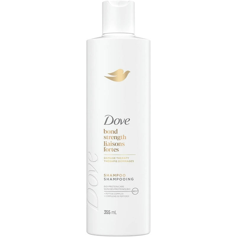 Shampooing pour cheveux traités chimiquement, Dove Liaisons Fortes  avec technologie Soin Bio-Protéine Liquide, 355 ML