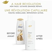 Shampooing pour cheveux traités chimiquement, Dove Liaisons Fortes  avec technologie Soin Bio-Protéine Liquide, 355 ML