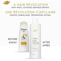 Dove Coconut Oil & Restore Shampoo for Damaged Hair,  with Liquid Bio-Protein Care, 355 ML