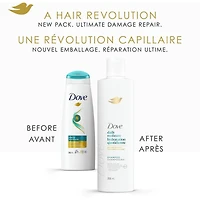 Shampooing pour Cheveux Secs Dove Hydratation Quotidienne  avec Soin Bio Protéine Liquide et Sérum d'Acide Hyaluronique, 355 ML