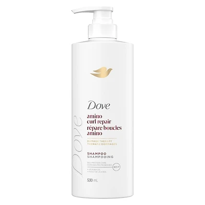 Shampooing pour Cheveux Bouclés et Frisés Amino Curl Dove   avec la Technologie de Soin Bio-Protéines + Huile de Jojoba 530mL