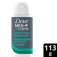 Dove Men+Care Whole Body Spray, Aluminum-Free Deodorant, Aloe & Bamboo Suitable from Pits, Privates, to Feet 113 g