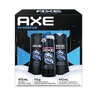 AXE Phoenix Holiday Gift Set, Includes: AXE Phoenix Body Wash, AXE Phoenix Body Spray, and AXE Phoenix 2-in-1 Shampoo & Conditioner, 3-Piece Gift Set