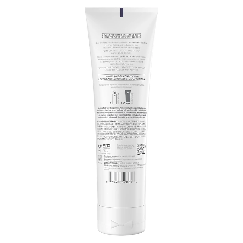 Revitalisant pour apaiser le cuir chevelu et lisser les cheveux Derma Scalp Sécheresse + démangeaison avec niacinamide et glycérine, 266 ML