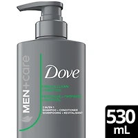 Men+Care Fresh Clean 2-in-1 Shampoo + Conditioner Refreshes & Strengthens Hair  with Menthol