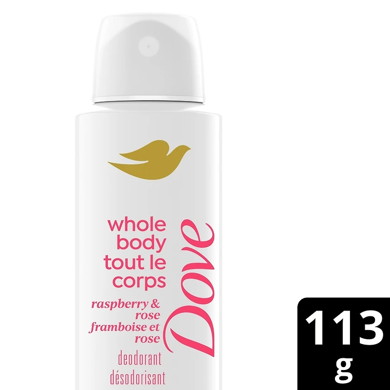Deodorant Spray Whole Body Raspberry & Rose Aluminum-Free