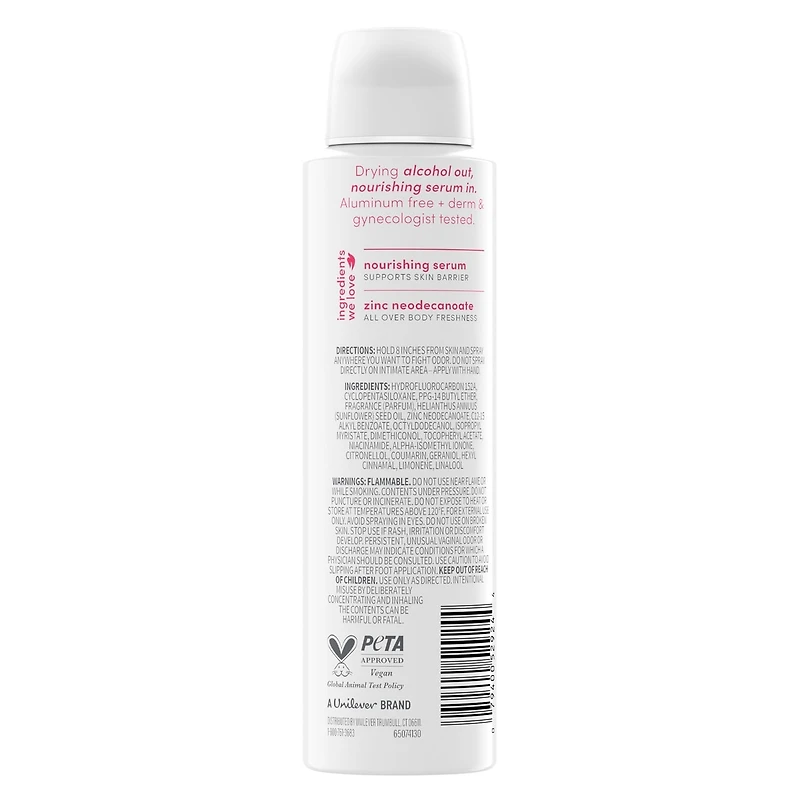 Deodorant Spray Whole Body Raspberry & Rose Aluminum-Free