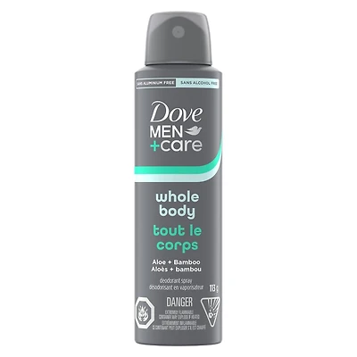 Men+Care Deodorant Spray Whole Body Aloe +  Bamboo, 113g