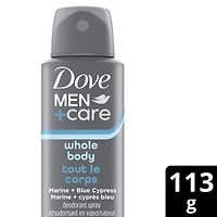 Men+Care Deodorant Spray Whole Body Marine + Blue Cypress, 113g