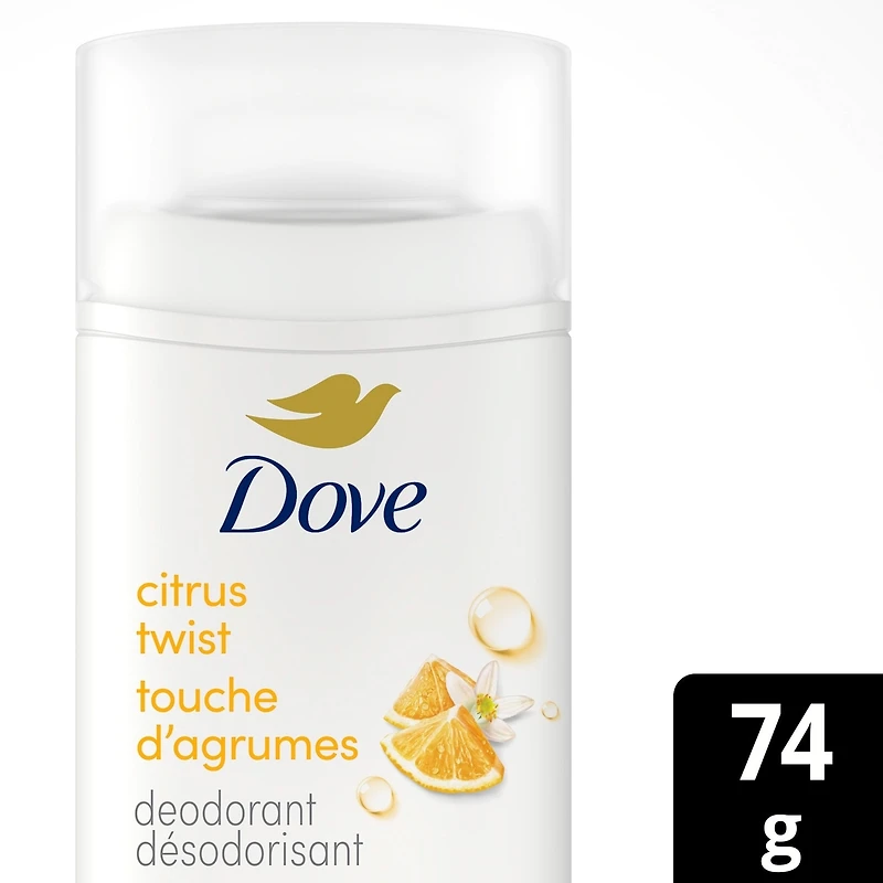 Deodorant Stick, 72h Citrus Twist, Gentle & Hydrating, 74g