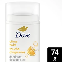 Deodorant Stick, 72h Citrus Twist, Gentle & Hydrating, 74g
