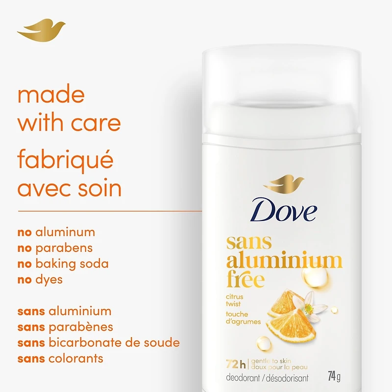 Désodorisant en vaporisateur Touche d'agrumes Sans aluminium 74g