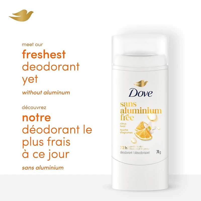 Désodorisant en vaporisateur Touche d'agrumes Sans aluminium 74g