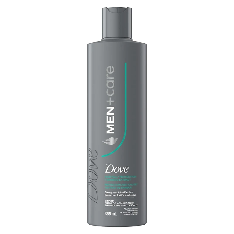 Men+Care Hair Fall Protection 2-in-1 Shampoo + Conditioner to Strengthen & Fortify Hair with Bamboo Extract