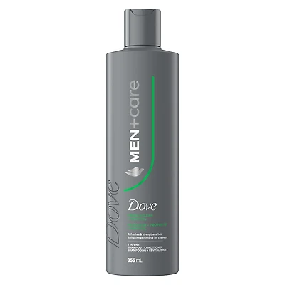 Men+Care 2-in-1 Shampoo + Conditioner Refreshes & Strengthens Fresh Clean with Menthol