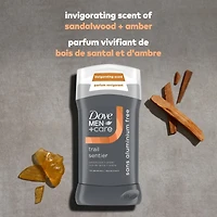 Men+Care Déodorant en bâton Trail Bois de santal + Ambre, 85 g