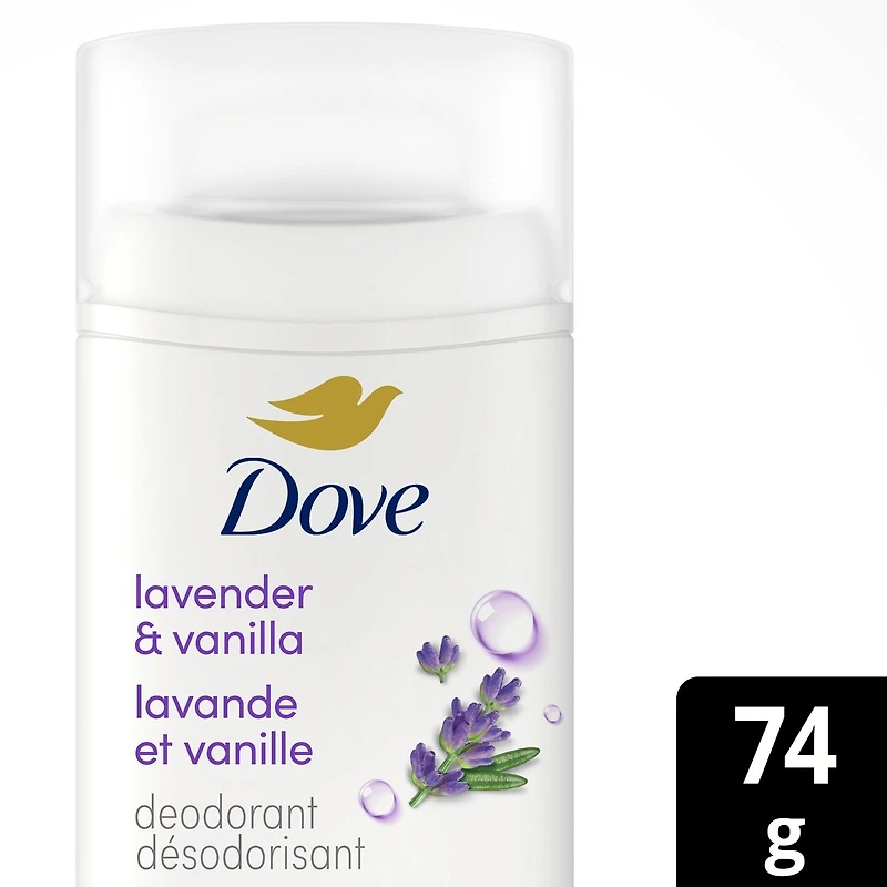 Deodorant Stick, 72h Lavender & Vanilla, Gentle & Hydrating, 74g