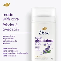 Deodorant Stick, 72h Lavender & Vanilla, Gentle & Hydrating, 74g