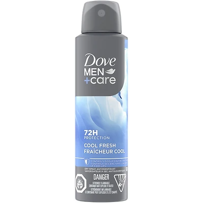 Vaporisateur sec Antisudorifique Dove Men+Care Vapor Sec Fraicheur protection antibactérienne contre les odeurs 107 GR