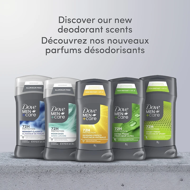 Antisudorifique Dove Men+Care Stain Defense Clean protection antibactérienne contre les odeurs 76g