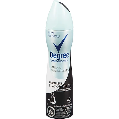 Vaporisateur sec Antisudorifique Degree for Women Black+White protection antibactérienne contre les odeurs 107 GR
