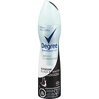 Degree for Women Dry Spray Antiperspirant Black+White antibacterial odour protection 107 GR