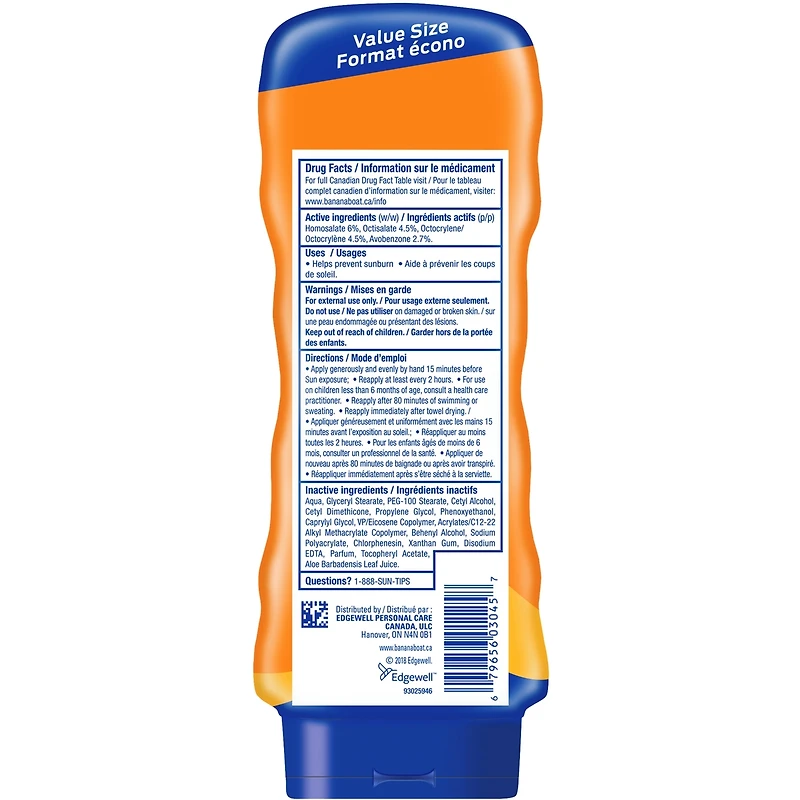Lotion écran solaire Ultra SportMC à FPS 30 de Banana BoatMD