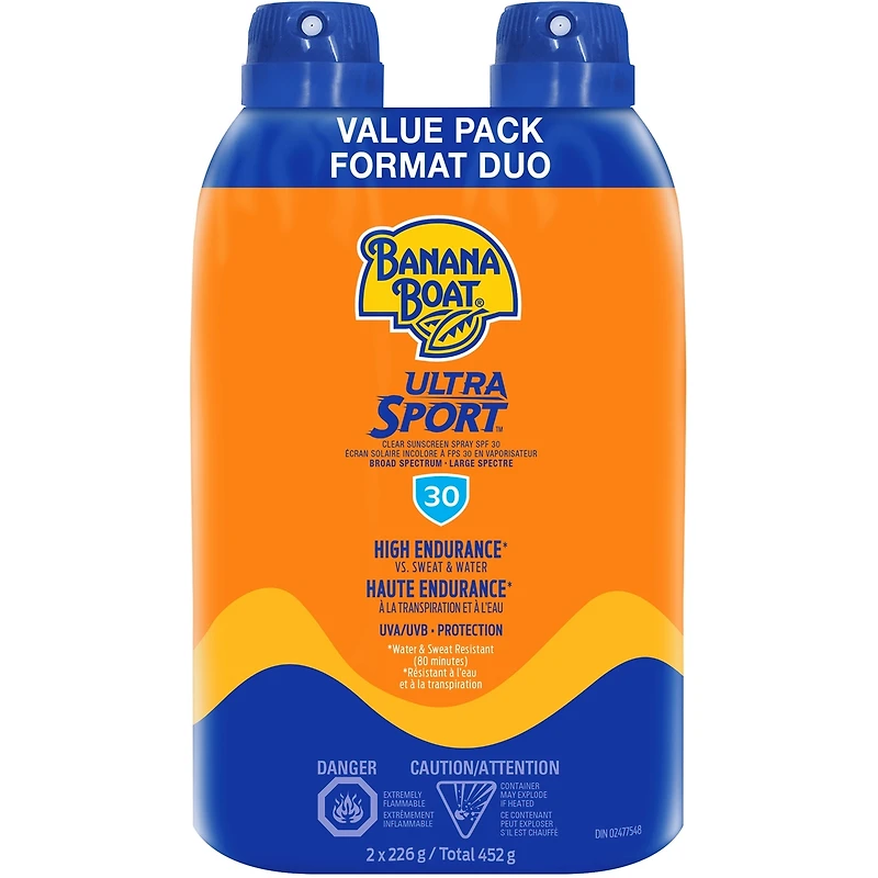 Écran solaire Ultra SportMC à FPS 30 en vaporisateur de Banana BoatMD, emballage duo