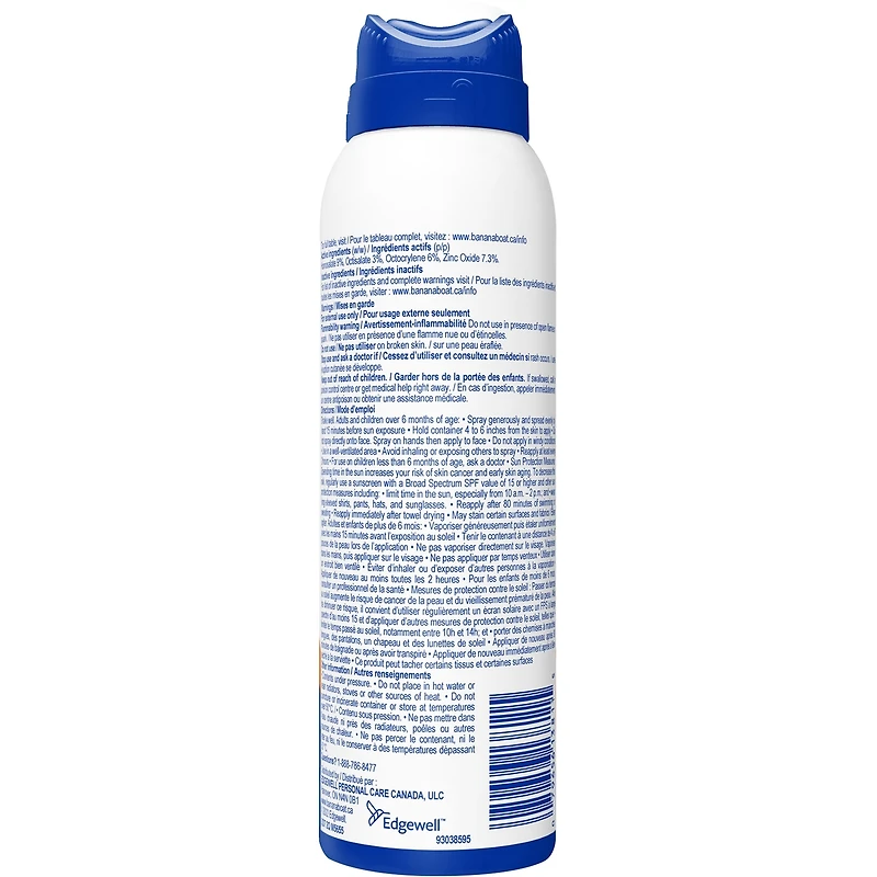 Écran solaire sport Simply ProtectMC à FPS 50+ en vaporisateur de Banana BoatMD