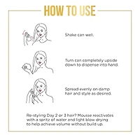 Pantene Pro-V Volume Body Boosting Mousse to Boost Fine, Flat Hair for Maximum Fullness, 187 g