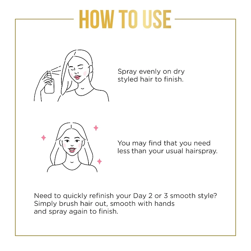 Fixatif PANTENE Pro-V à tenue souple de niveau 3 sans alcool*, 200 g