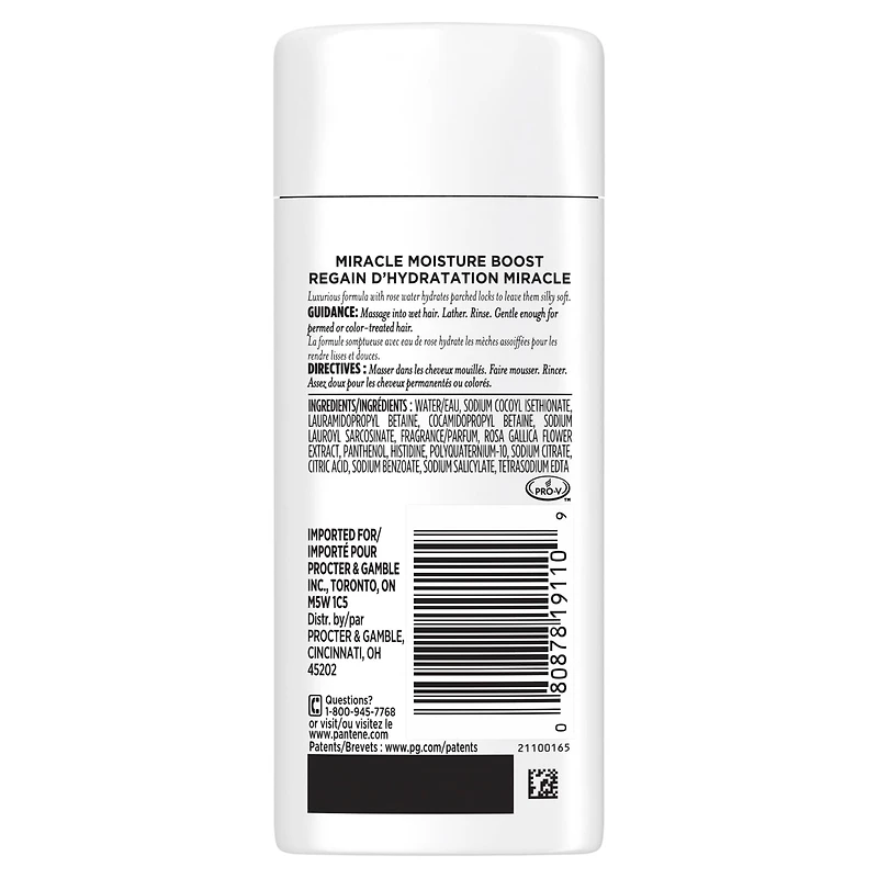 Nutrient Blends Miracle Moisture Boost Rose Water Sulfate Free Shampoo