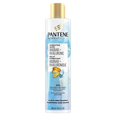 Pantene Hydrating Glow with Baobab Essence Shampoo, Sulfate- and Silicone-free, 285 mL
