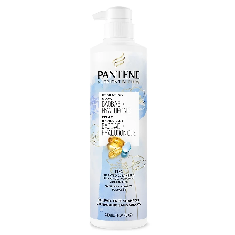 SHAMPOOING SANS SULFATE NUTRIENT BLENDS Éclat hydratant avec essence de baobab