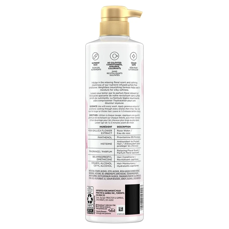 NUTRIENT BLENDS Miracle Moisture Boost with Rose Water SULFATE FREE CONDITIONER, 400 mL