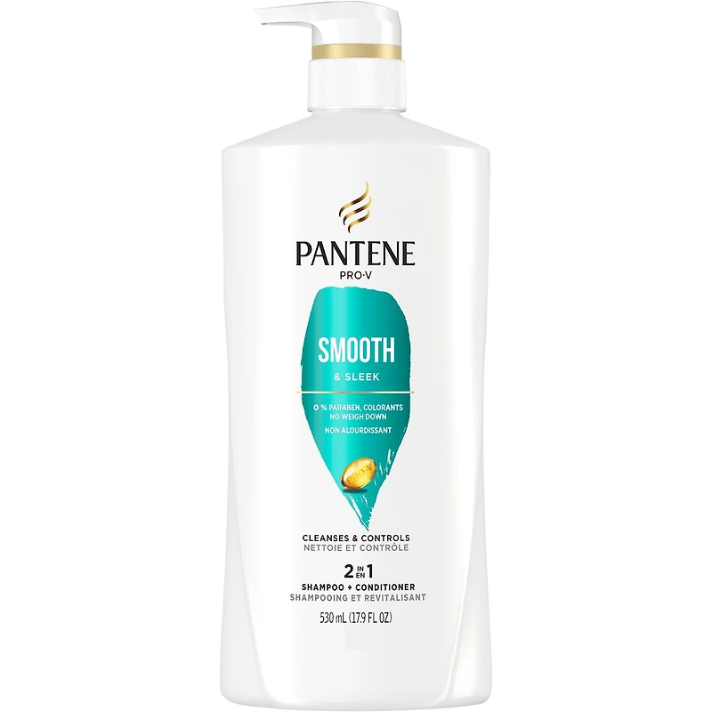 Shampooing et revitalisant 2 en 1 PRO-V Smooth & Sleek
