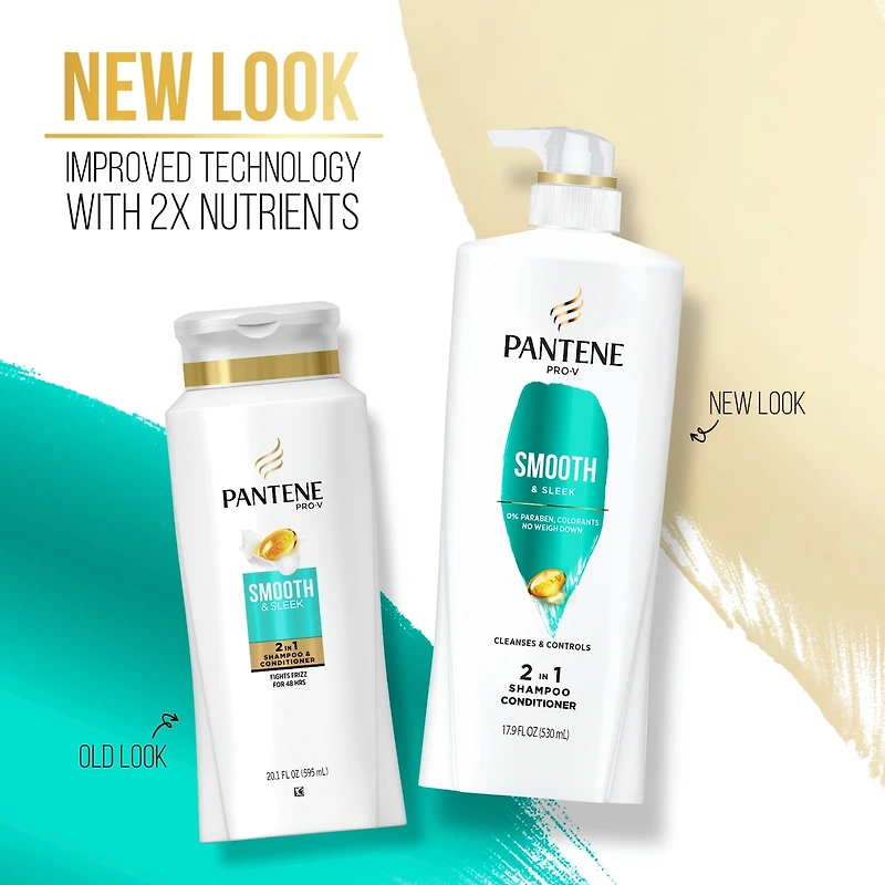Shampooing et revitalisant 2 en 1 PRO-V Smooth & Sleek