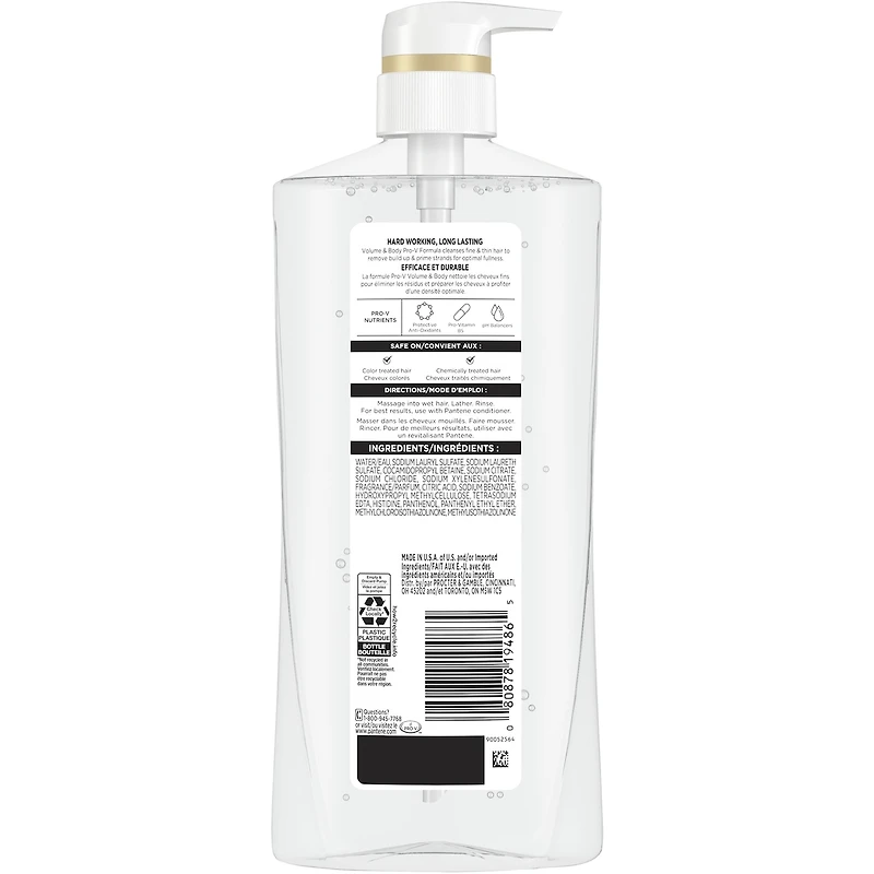 Shampooing PRO-V Volume & Body, 17,9 oz/530 mL