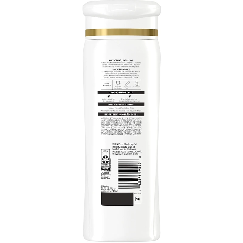Shampooing et revitalisant 2 en 1 PRO-V Daily Moisture Renewal