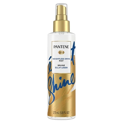 Vaporisateur lustrant Pantene, léger, ajoute de l’éclat aux cheveux ternes grâce à la vitamine B5, sûr pour les cheveux colorés, Pro-V