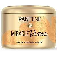 Masque capillaire Pantene, masque capillaire revitalisant en profondeur pour les cheveux endommagés et secs, Miracle Rescue