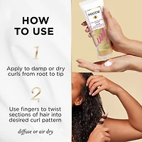 Hair Lotion, Moisturizing, for Curly Hair, Cream Reshapes and Defines Curls with Vitamin B5, Safe for Color Treated Hair, Pro-V