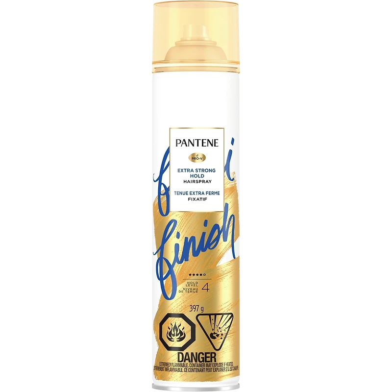 Fixatif Pantene, fixatif tenue extra ferme, tenue longue durée, texturisant, niveau 4