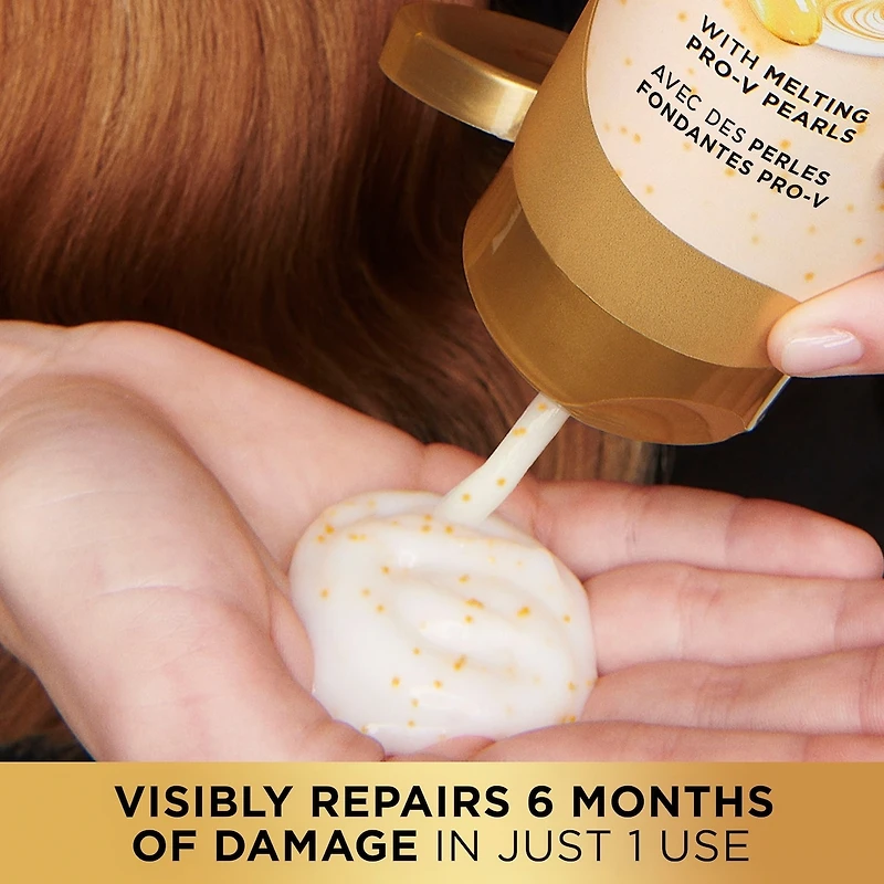 Pro-V Miracle Rescue Deep Repair Conditioner with Melting Pro-V Pearls, transforms hair, softens, repairs from the inside